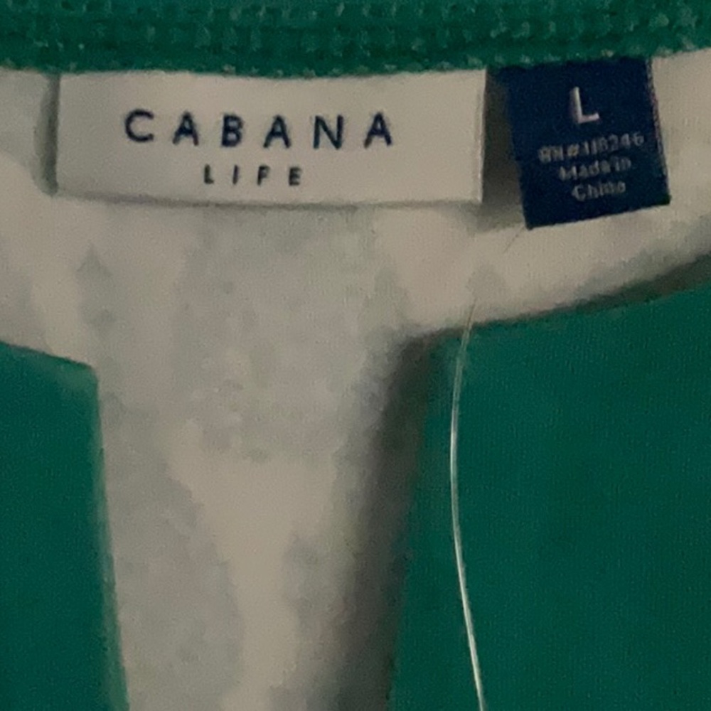 Cabana Life Teal and White Sleeveless Dress - Picture 2 of 7